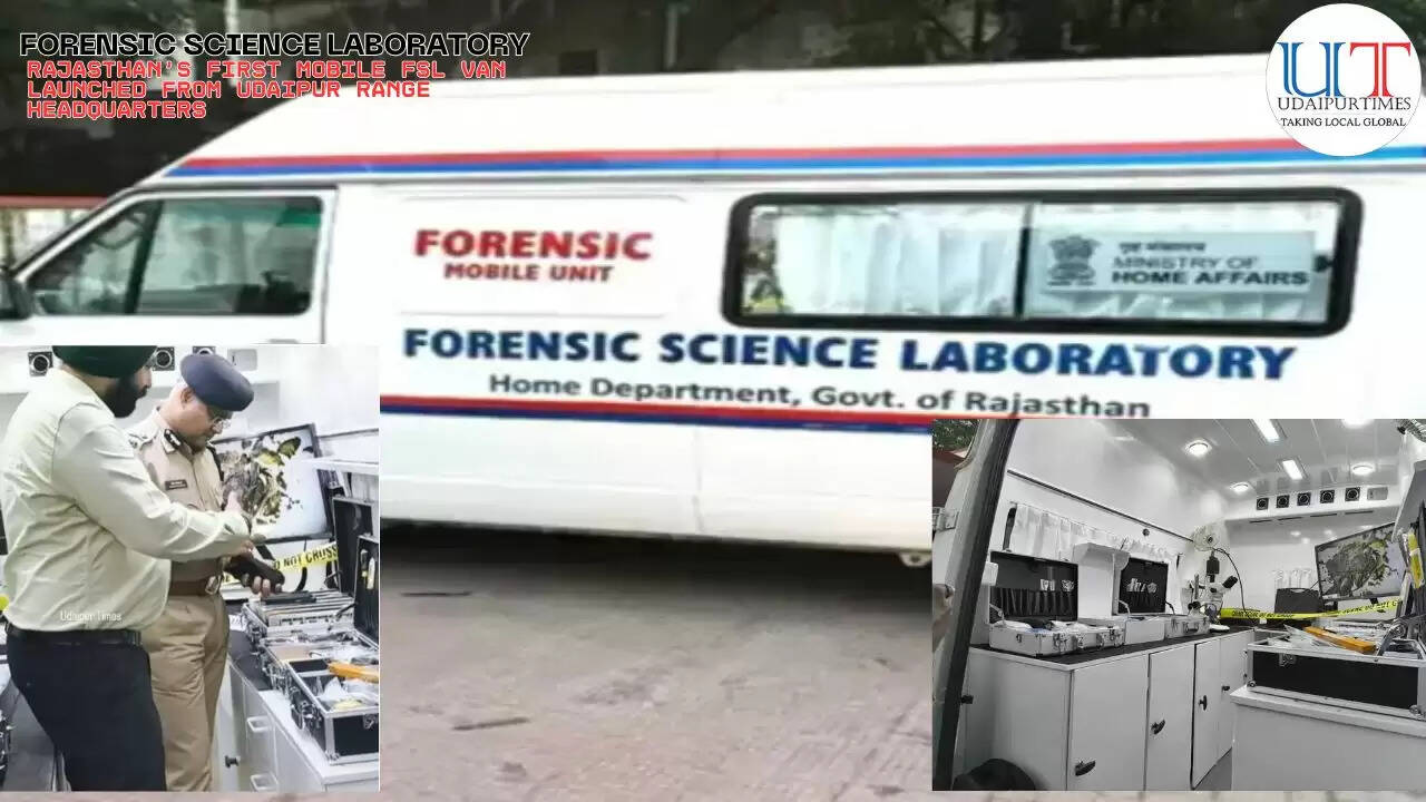 Udaipur IG Gaurav Srivastava and FSL Director Dr Ajay Sharma launch Rajasthan&rsquo;s first mobile Forensic Science Laboratory van at Udaipur Range HQ | Udaipur news, Rajasthan FSL van, mobile forensic van, forensic science laboratory Rajasthan, Udaipur crime investigation, Gaurav Srivastava IG, Dr Ajay Sharma FSL, BNSS forensic rule, Udaipur police news, Rajasthan crime scene investigation, mobile FSL vehicle, scientific crime evidence Rajasthan, forensic kits India