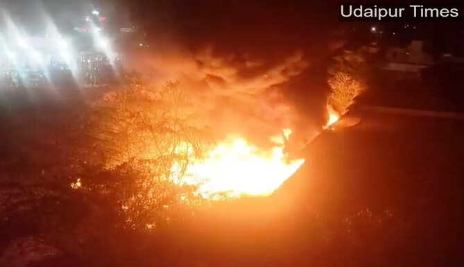 fire in gogunda