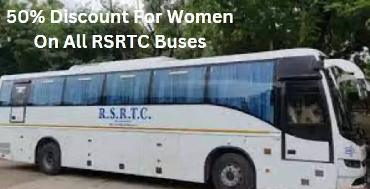50% discount for women on all RSRTC buses