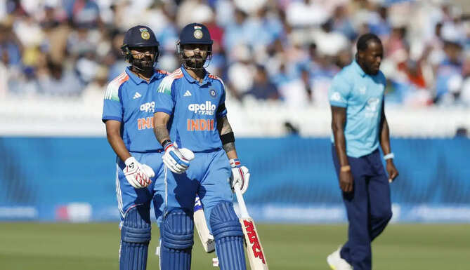 Rohit Sharma celebrates his century during the third ODI against England at Lord's despite India's 27-run defeat.