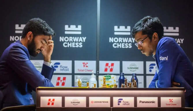 Wesley So, Praggnanandhaa Rameshbabu and Alireza Firouzja during the Norway Chess 2026 title race in Oslo