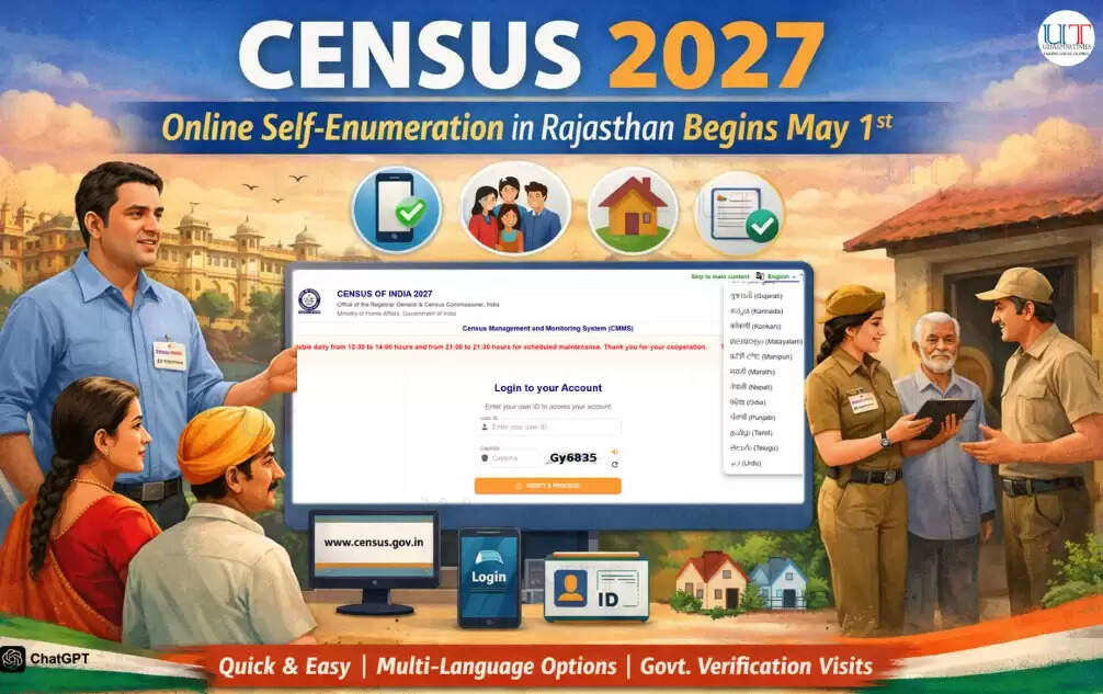 Officials explain Census 2027 online self-enumeration process in Udaipur Rajasthan