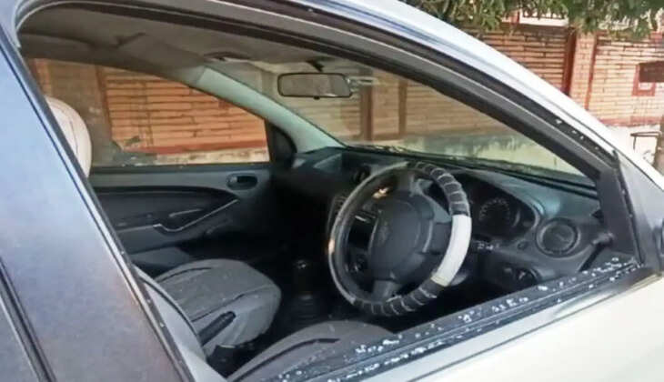 car damaged by anti social elements