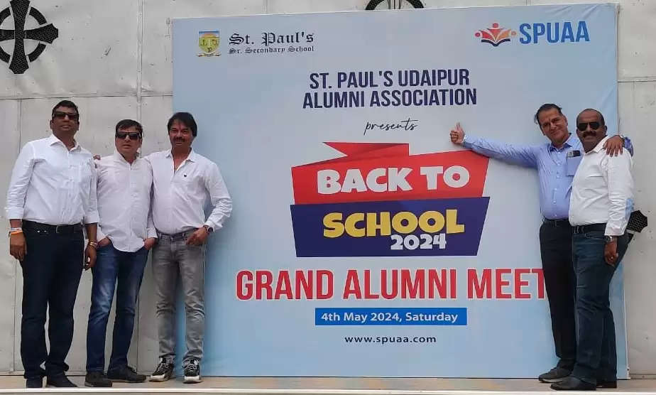 Pic Uploaded St Pauls Grand Alumni Meet 2024 Students from across 70 years participated in the event that took place on Saturday 4 May at St Pauls Udaipur, Back to School