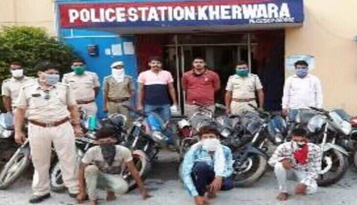 मोटर साईकिल चोर गिरोह का खुलासा