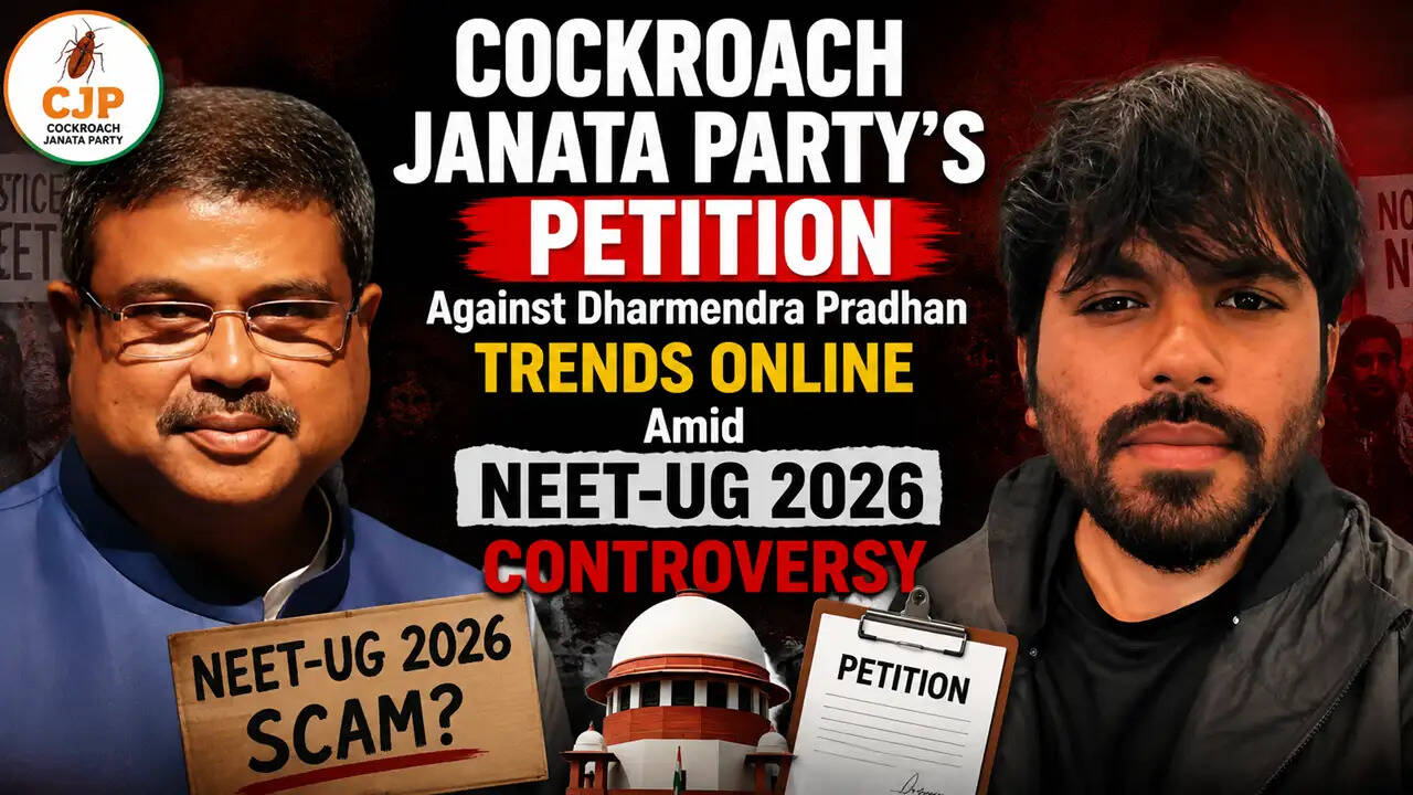 Who is Abhijeet Dipke | Cockroach Janata Party petition against Dharmendra Pradhan trends online amid NEET-UG 2026 controversy