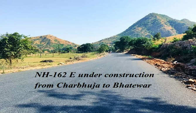 NH 162 E Charbhuja to bhatewar