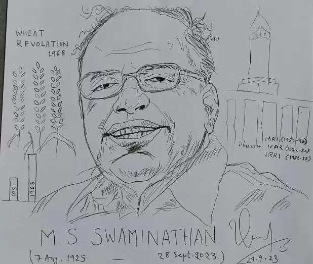 Obituary MS Swaminathan Wheat Revolution 1968