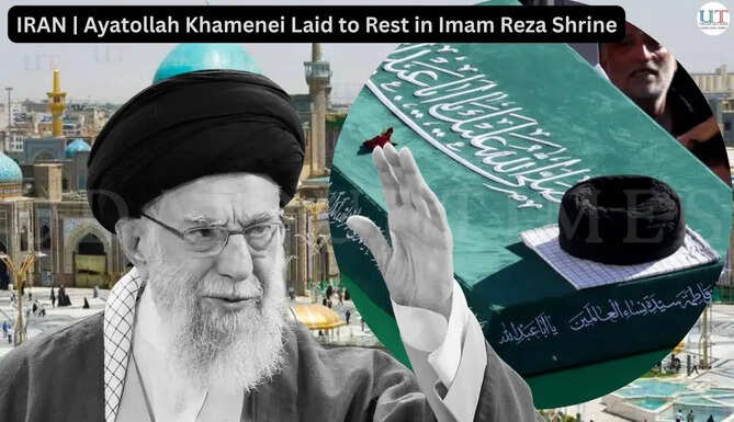 International News in English UdaipurTimes | Iran News Khamenei's Burial Culmination of&nbsp;a Week Long Funeral Event - Laid to Rest at Imam Reza Shrine