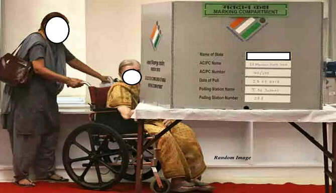 wheelachairs for disbaled voters