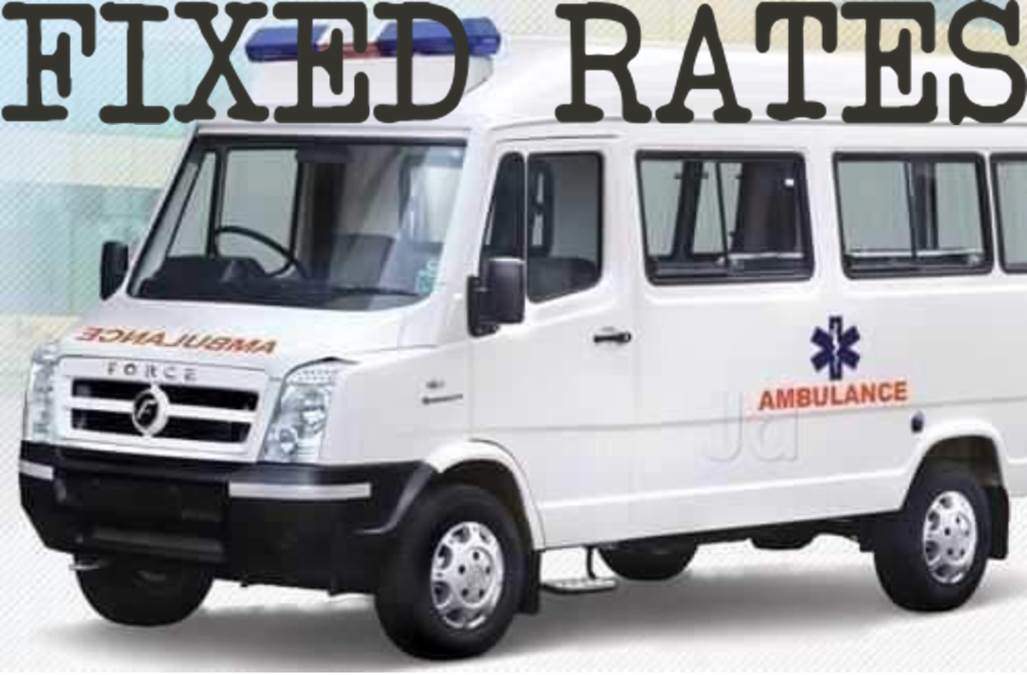 Government regulated rates for Ambulances during COVID - RTO, Rajasthan