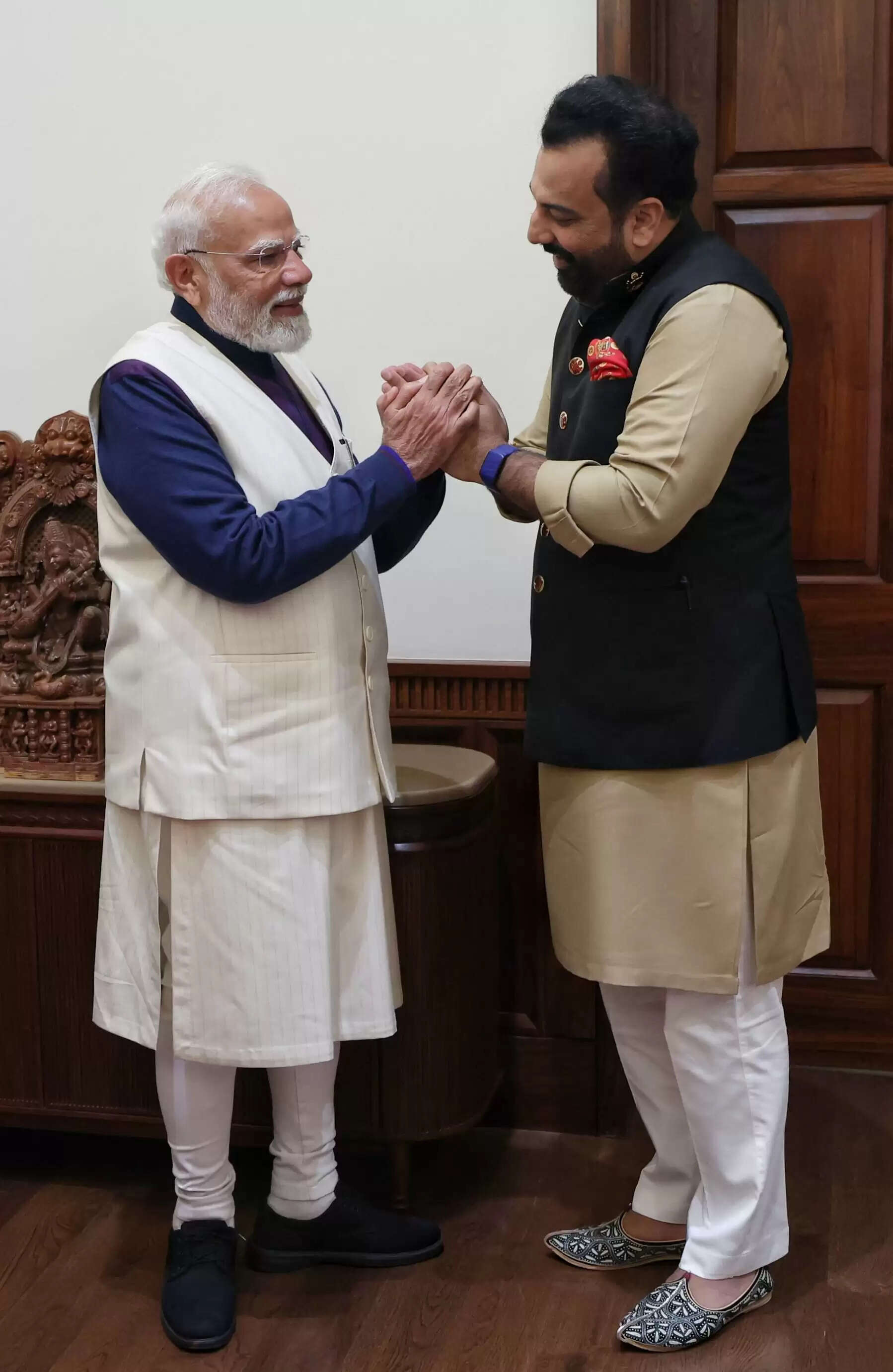 Dr Lakshyaraj Singh Mewar meeting Prime Minister Narendra Modi in New Delhi