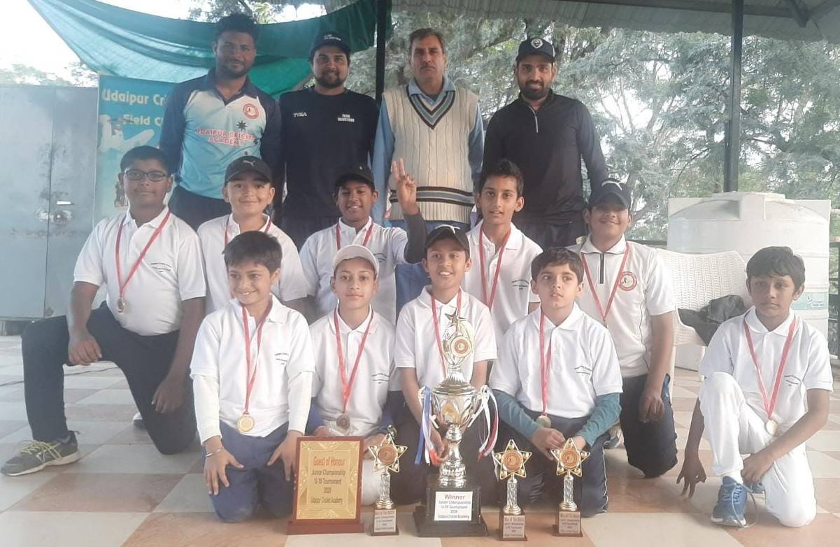 UCA Whites win the Udaipur Cricket Academy Under 10 Junior Cricket Championship