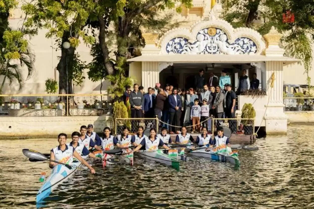 kayaking boats gifted by dr lakshyaraj singh