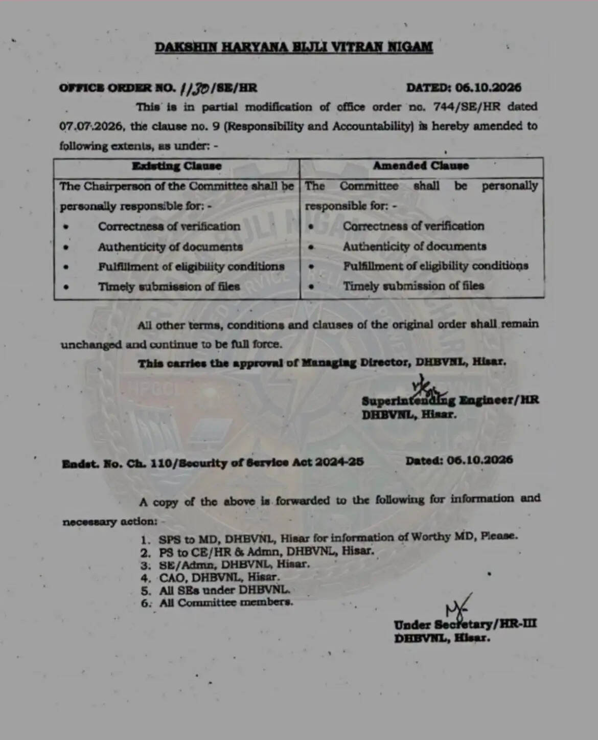 हरियाणा के इन कर्मचारियों की सेवा सुरक्षा को लेकर बड़ी अपडेट !