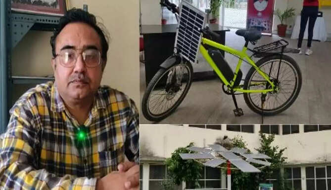 CTAE made Solar Bicycle and Solar Tree