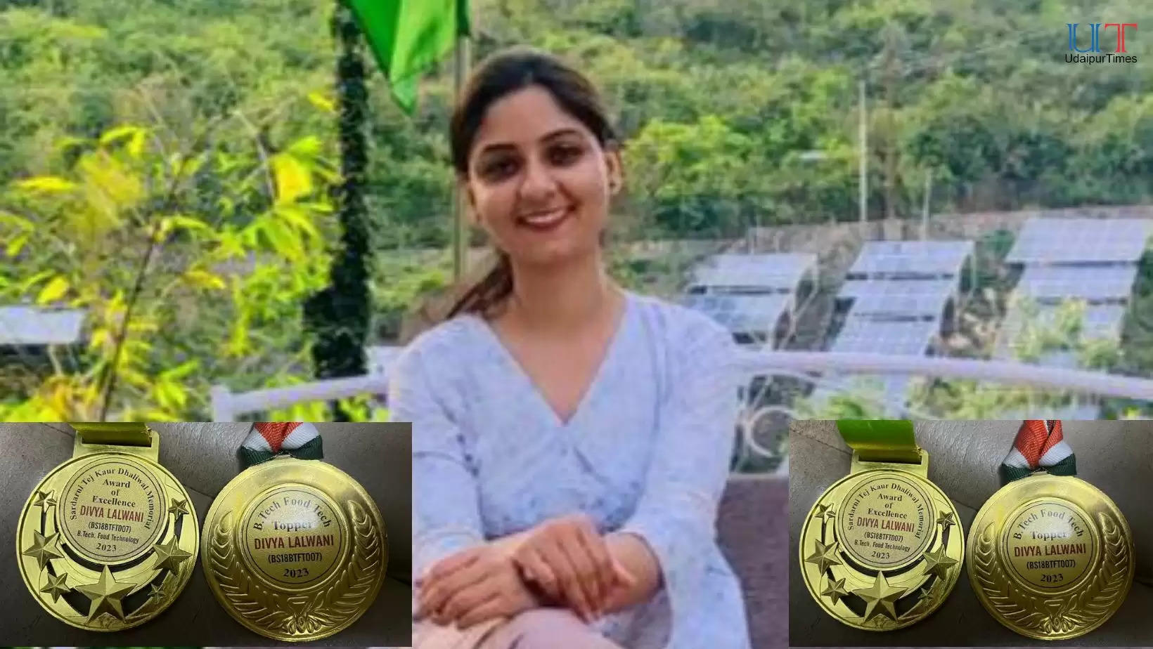 Divya Lalwani, BTech Food Technology, Gold Medalist, Udaipur Sindhi Family