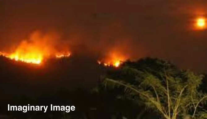 Hills Caught Fire
