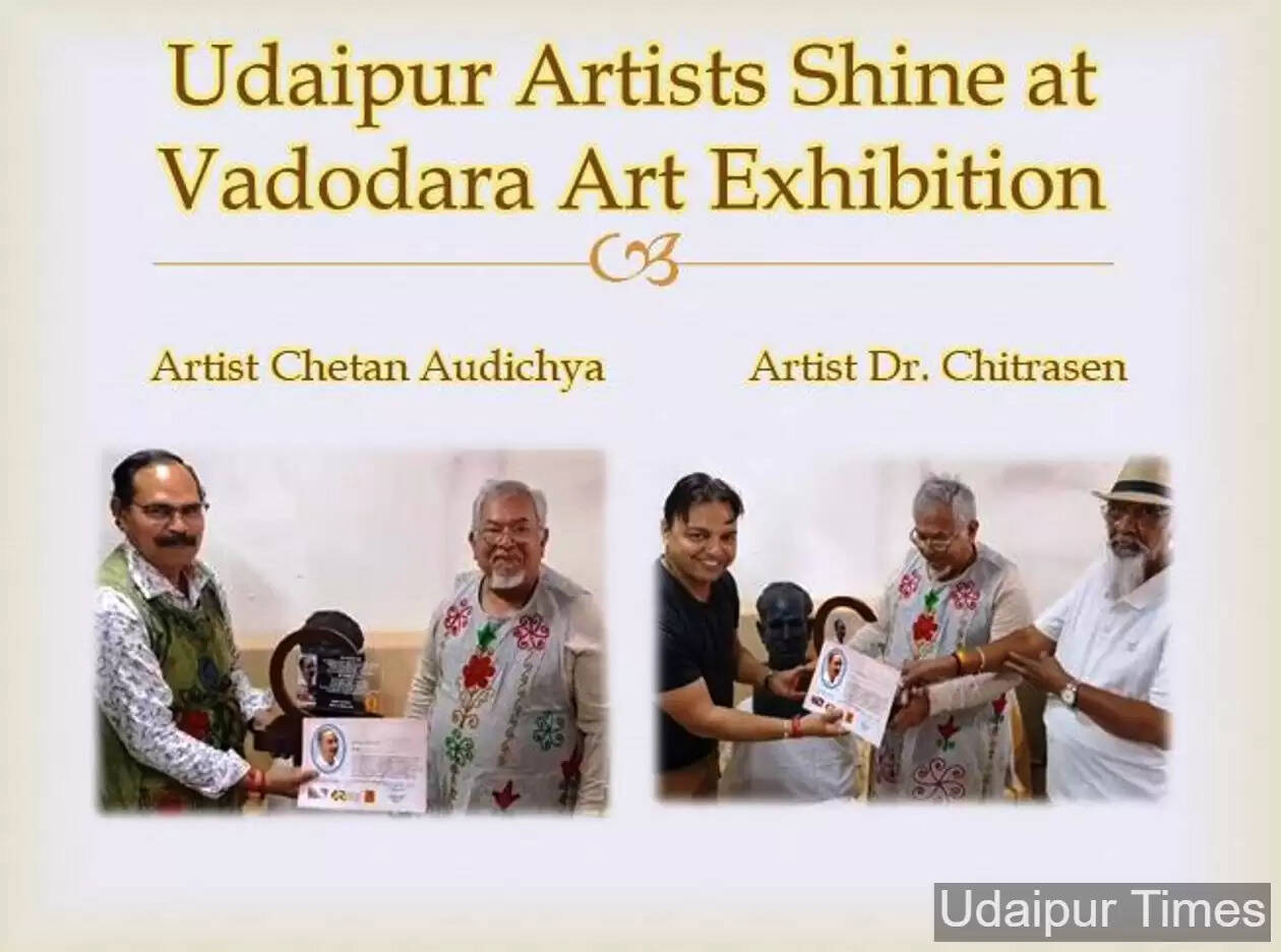 Udaipur Artist Shine at Vadodara Art Exhibition