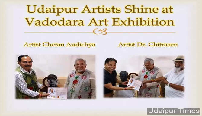 Udaipur Artist Shine at Vadodara Art Exhibition