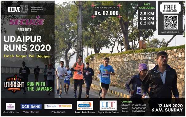 UDAIPUR RUNS 2020 is round the corner - Register Now for Udaipur's Biggest Marathon