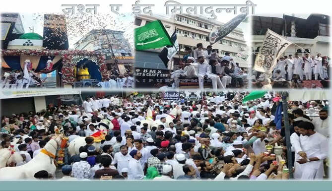 Eid Milad Un Nabi procession in Udaipur