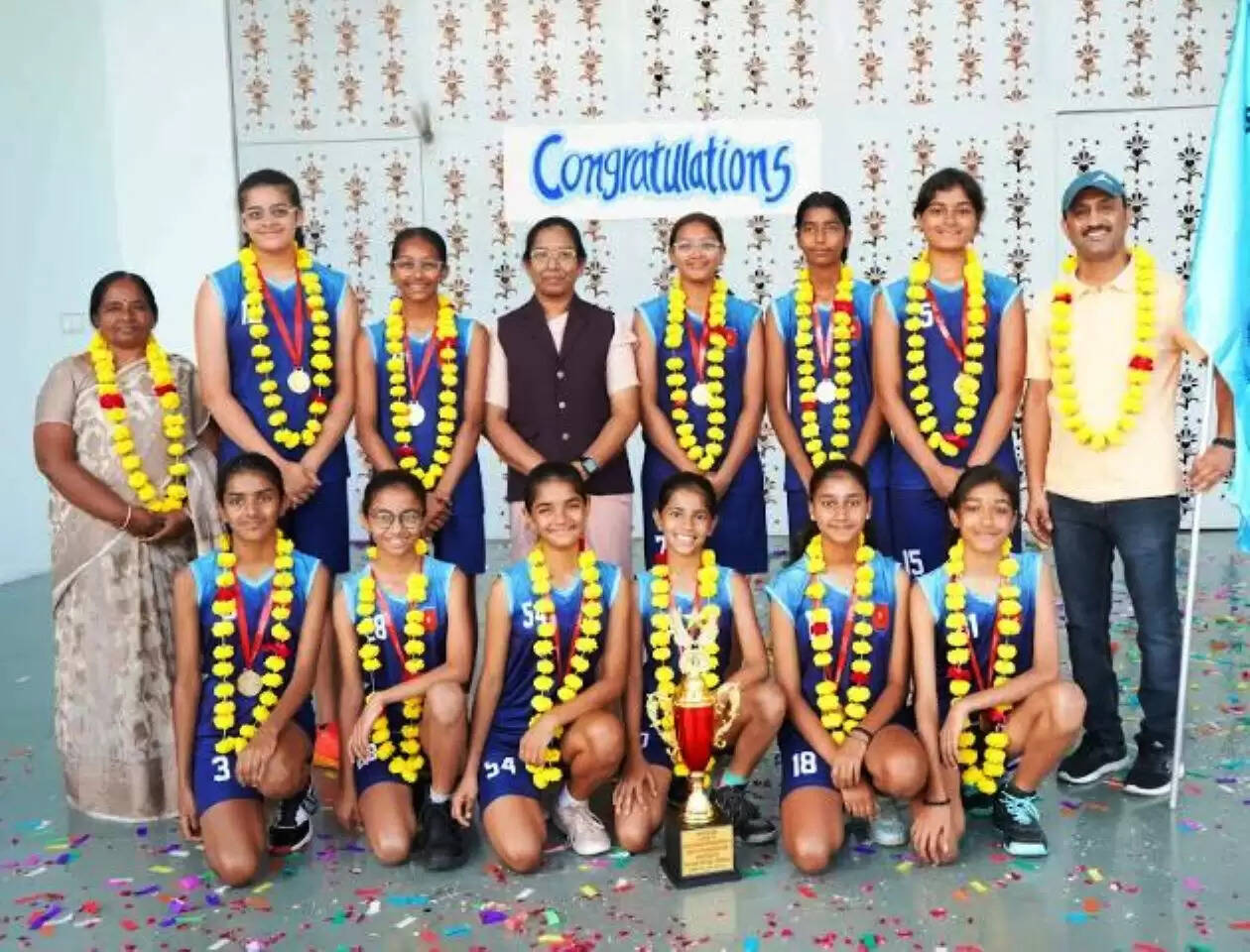 Saint Marrys achool champions in U-14 CBSE Basketabll