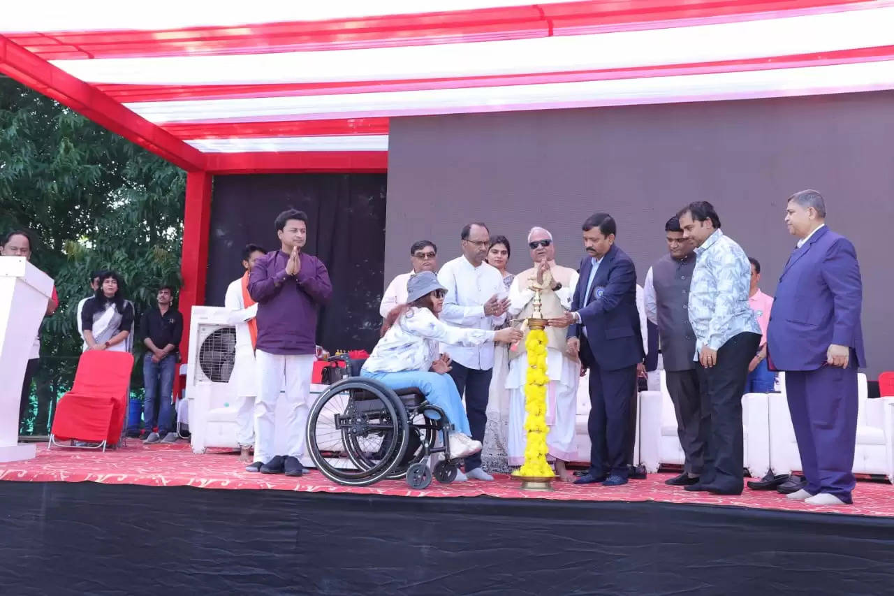 The Fourth National Disabled Cricket Tournament Organised Jointly By  Narayan Seva Sansthan and DCCI commences  at Udaipur