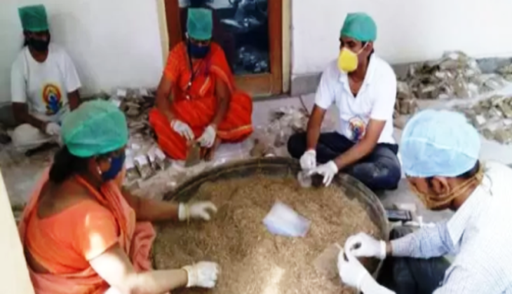 Ayurved department is preparing kadha for the corona warriors