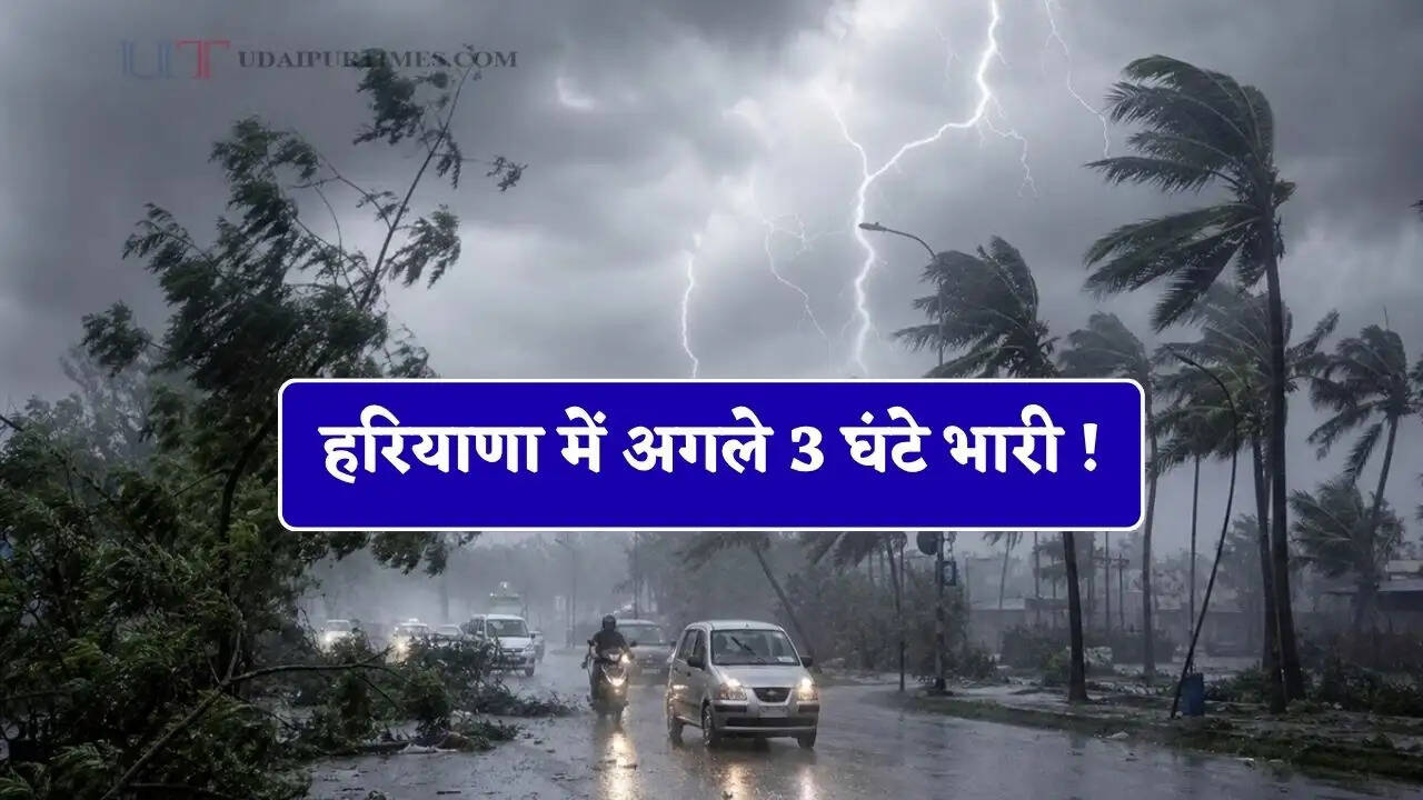 हरियाणा में अगले 3 घंटे भारी ! सिरसा समेत कई जिलों में होगी झमाझम बरसात &nbsp;