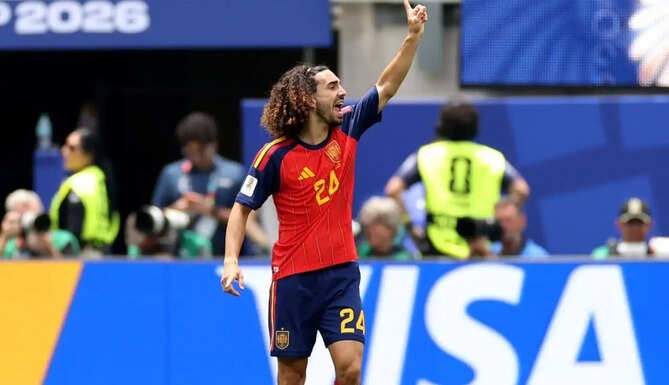 Spain defender Marc Cucurella speaks before the FIFA World Cup final against Argentina after revealing his retirement promise and tattoo pledge.