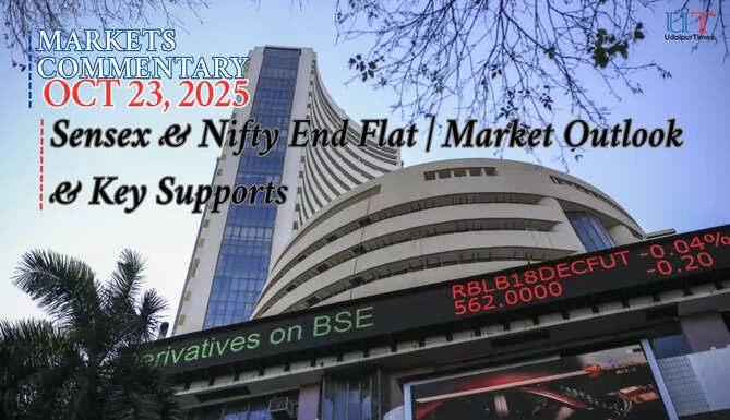 Sensex & Nifty End Flat | Market Outlook & Key Supports