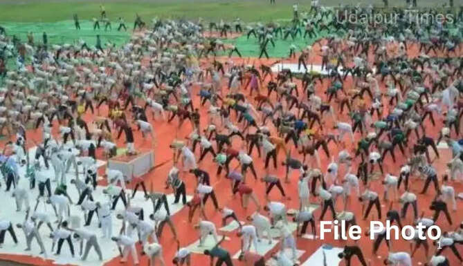 Yoga day in udaipur