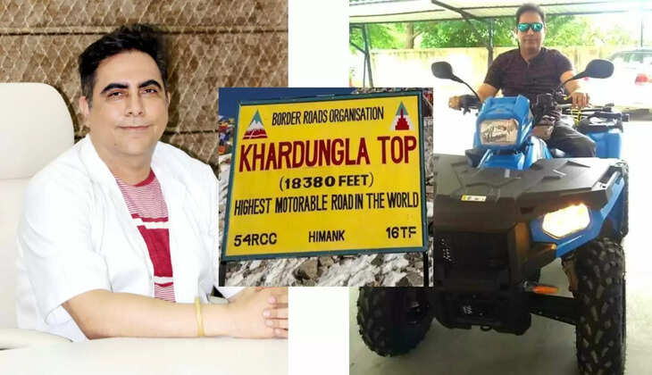 Dr Arvinder Singh bike journey to Khardung La Pass in Ladakh, Highest Motorable Road in the World, Khardung La Pass, Dr Arvinder Singh journey to the highest motorable road in the world, Arth Diagnostics