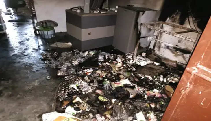 Fire at medical store