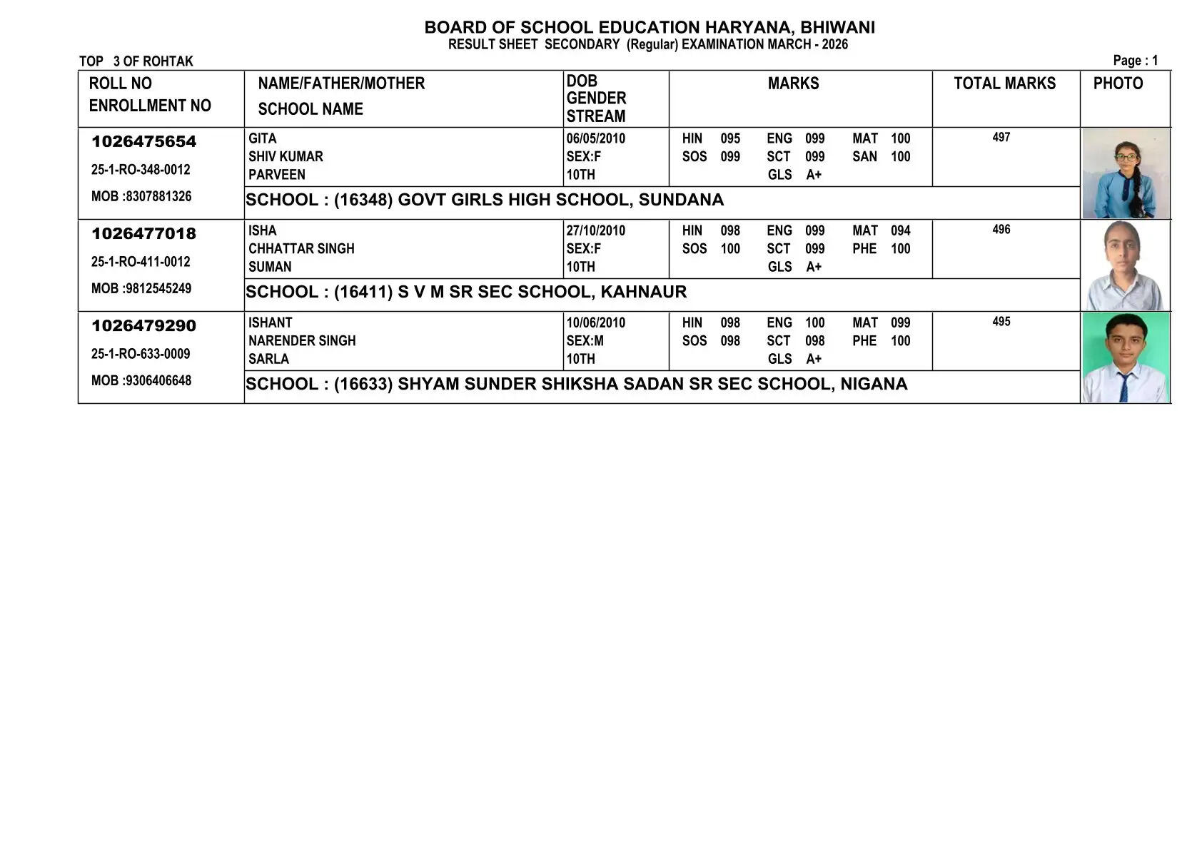 haryana board 10th result 2026, hbse 10th result 2026 date, hbse 10th topper, bseh result 2026, haryana board matric result, hbse 10th result, bseh.org.in, हरियाणा बोर्ड 10वीं रिजल्ट 2026