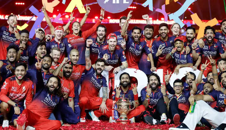 Virat Kohli celebrates after RCB win IPL 2026 final against Gujarat Titans at Narendra Modi Stadium