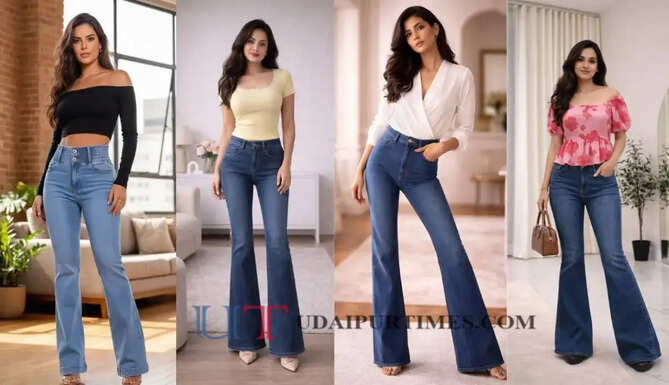 एक बार फिर से ट्रैंड में छाई बूटकट जींस, इनका लंबा और रेट्रो अंदाज आपके लुक में लगा देगा चार चांद