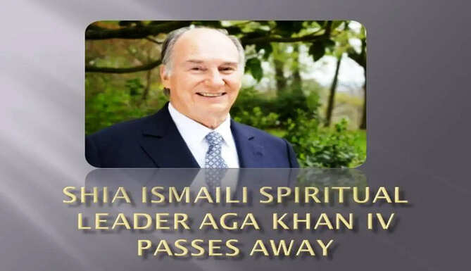 Shia Ismaili leader aga khan IV