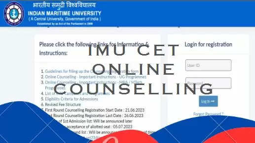 IMU CET Online Counselling 2023 22 June till 26 June 2023 Check Link Here