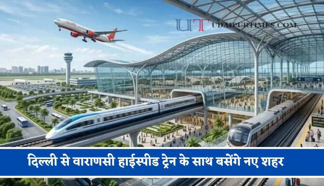 दिल्ली से वाराणसी हाईस्पीड ट्रेन के साथ बसेंगे नए शहर, नोएडा एयरपोर्ट के पास बनेगा बड़ा बिजनेस हब&nbsp;