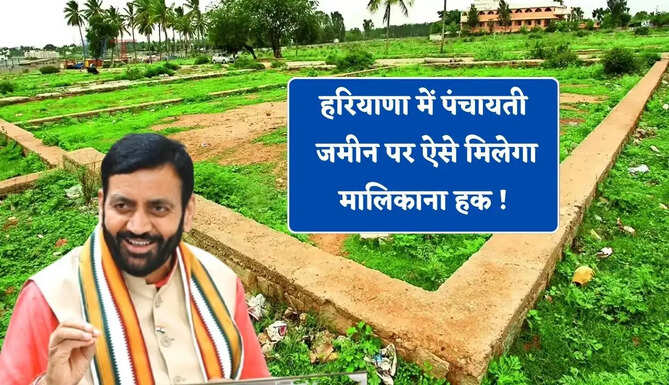 हरियाणा में पंचायती जमीन पर ऐसे मिलेगा मालिकाना हक ! सरकार ने शुरू किया ये नया पोर्टल&nbsp;