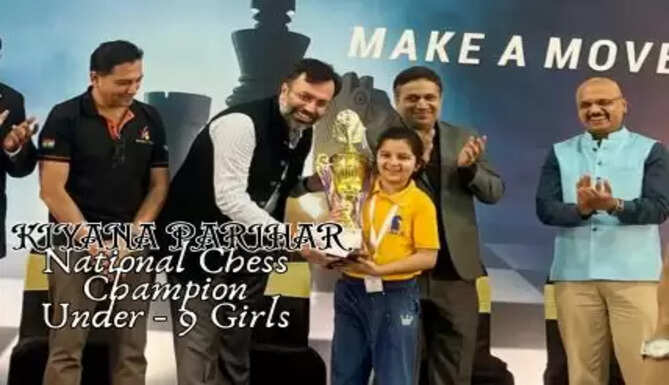 Kiyana Parihar Under 9 National Chess Championship Winner will represent India in International Tournaments soon