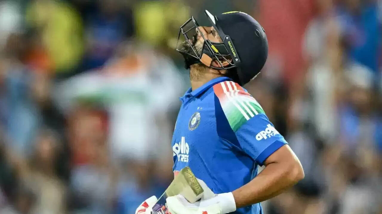 Rohit Sharma reacts after India&rsquo;s loss in the ODI World Cup 2023 final against Australia