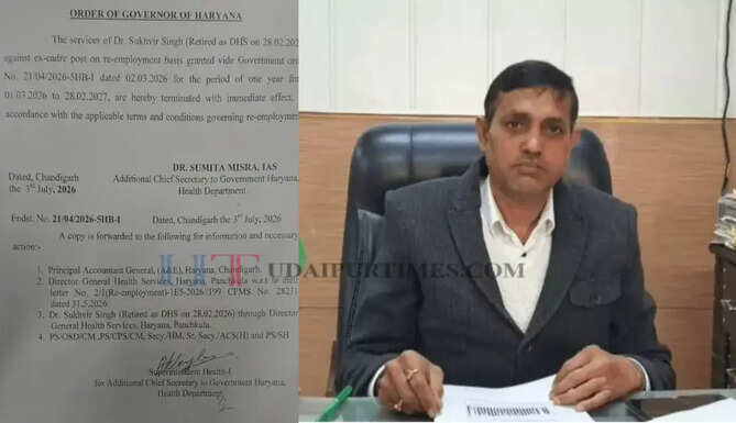 हरियाणा सरकार का बड़ा एक्शन ! कुरुक्षेत्र के CMO की पुनर्नियुक्ति को किया रद्द