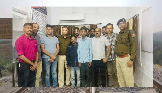 Udaipur SOG ATS Team Arrest 3 people in connection with Udaipur Rail track Blast at Odha Near Udaipur Kewda ki Naal