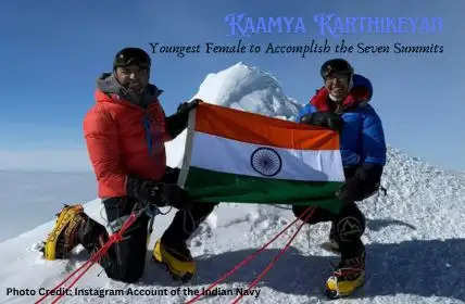 Kaamya Karthikeyan Becomes Younget Ever Girl to Summit Seven Peaks