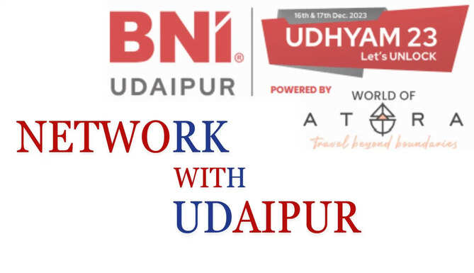 BNI Udhyam 2023. Udaipur Networking Event on 16 17 December 2023