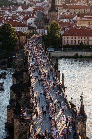 Czechs bid farewell to Coronavirus by holding a dinner party in Prague
