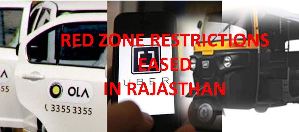 Restrictions eased in red zones in Rajasthan - taxi auto tobacco operational